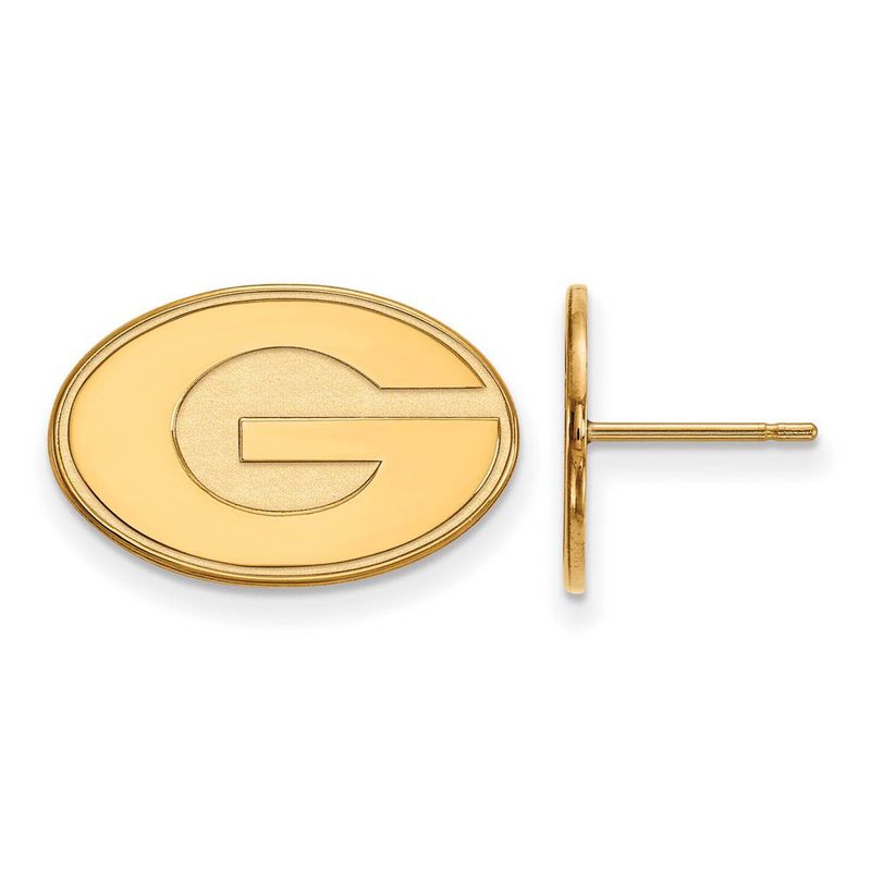 14k Gold Plated Silver University Of Georgia Sm Post Earrings